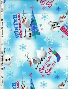 Disney Frozen Blue Olaf Winter Wonderland by Springs Creative 28" - Picture 1 of 1