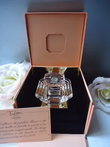 LANCOME TREASURE PERFUME CRYSTAL BOTTLE 1/4oz Vintage 1990 Sublime New Mint in Box - Picture 1 of 12