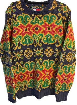 Rare Vintage Tommy Hilfiger Hand Sewn Chunky Knit Sweater Holy Grail - Image 1 of 4