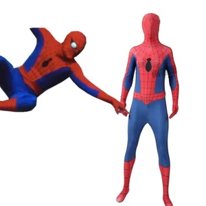 1977 Spider-Man Jumpsuit Spiderman Bodysuit Cosplay Costume Adult Kids Halloween - Picture 1 of 5