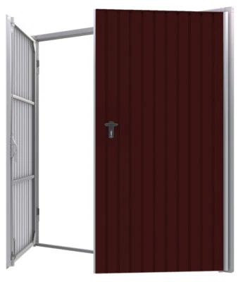 Stahltor nach Maß für Carport Garage | Garagentor optional mit Tür und Fenster - Bild 1 von 4