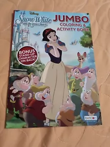 Disney Snow White & the Seven Dwarfs Jumbo Coloring & Activity Book Tear/Shar🆕 - Imagen 1 de 7