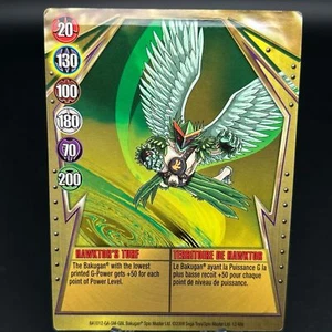 Bakugan HAWKTOR'S TURF Metal Gate Card GOLD 2009 BA1012-GA-SM-GBL 12/48a - Picture 1 of 7