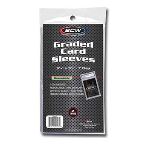 BCW Resealable Graded Card Sleeves (100 Stück) - Zdjęcie 1 z 1
