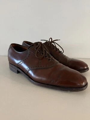 Vintage Church's Derby Mens Brown Leather Dress Shoe Oxfords 11 MOD Custom - Image 1 of 4