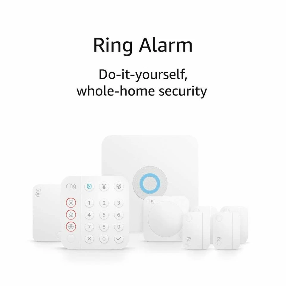 NEW Ring Alarm 8-Piece Security Kit 2nd Gen Home security System Works w/ Alexa - Image 1 of 4