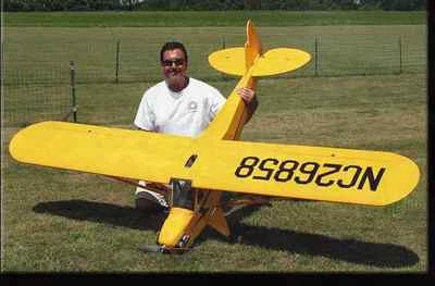 Printed Plans for a  1/4 Scale Piper Cub 9 Foot   Giant Scale RC AIrplane    - Image 1 of 3