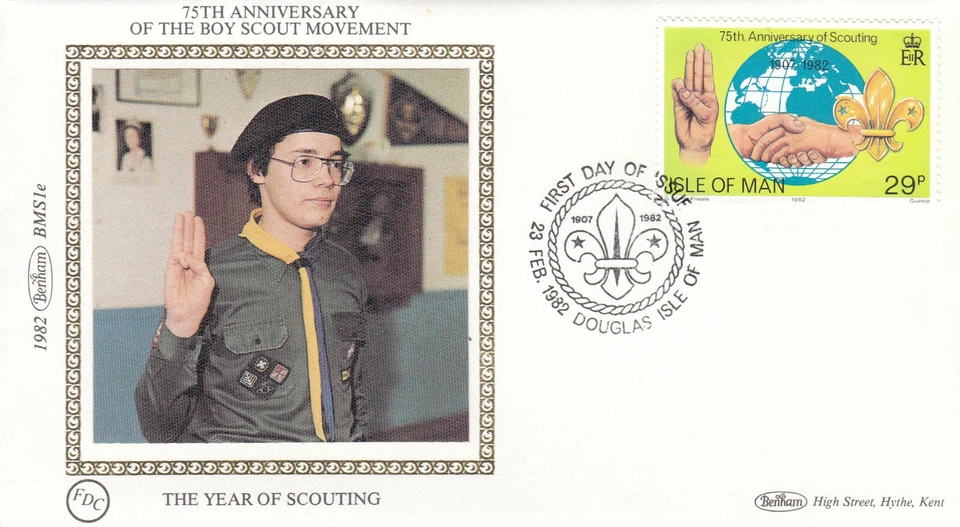 Isle of Man Scouting 29p GB Benham FDC 1982 (134140) - Image 1 of 1