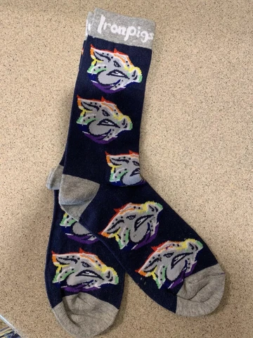 Lehigh Valley IronPigs (Phillies) Limited-Edition Pride Socks SGA, New Cover