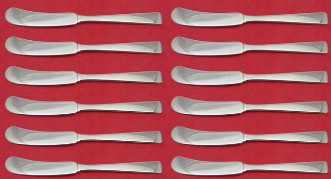 Craftsman by Towle Sterling Silver Butter Spreader FH AS Set 12 pcs 5 3/4" - Image 1 of 1