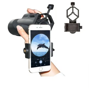 Universal Smartphone Adapter Mount Phone Holder Clamp for Telescope Binoculars - Picture 1 of 8