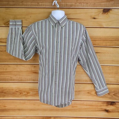 Cutter & Buck Dress Shirt Mens M Multicolor Check 100% Cotton Button Down Collar - Image 1 of 4