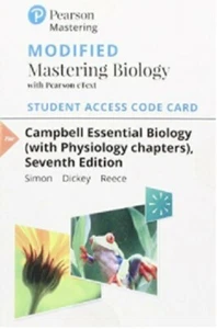 Modifiziertes Mastering eText Campbell Essential Biology Physiologie Kapitel 7. Code - Bild 1 von 1