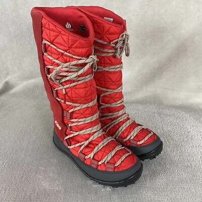 Columbia Loveland Girl Kids Snow Boots Size 1 Waterproof Insulated Knee High NEW - Image 1 of 4