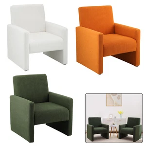 Sofá reposabrazos desmontable de pana silla individual para salón dormitorio - Imagen 1 de 29