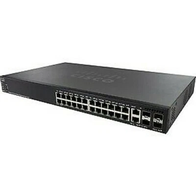 NEW Cisco SG550X-24-K9 24-Port Gigabit Layer 3 Managed Stackable Switch - Image 1 of 3