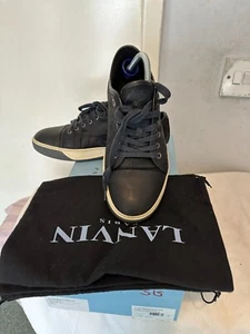 Lanvin Men's Navy Leather Lace-Up Shoes UK 6/EU 40 & US 7 - Picture 1 of 7
