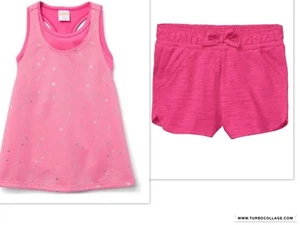 NEW GYMBOREE ON THE GO GIRLS PINK  SHORTS OUTFIT SIZE S 5/6 * - Picture 1 of 1
