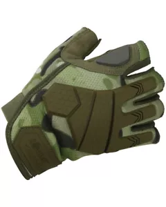 Kombat UK Alpha Fingerless Tactical Gloves Military Army Style - Picture 1 of 6