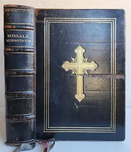 1760 MISSALE MONASTICUM antique MASSIVE FOLIO - Picture 1 of 17
