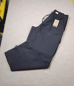 NIKE Tech Pack Cargo Pants Large Men Black Logo Waxed Canvas Straight Leg - Picture 1 of 15