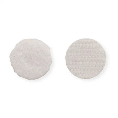 VELCRO® Klettpunkte Selbstklebend, Haken & Flausch 16mm x 16 sets Weiß - Bild 1 von 4