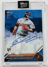 Gunnar Henderson 2023 Topps Now card 532A RC Blue Parallel Autograph #21/49