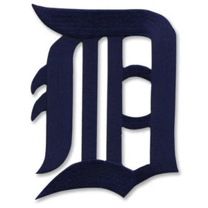 Detroit Tigers Old English Letter D Logo MLB Sleeve Patch Jersey Emblem - Picture 1 of 1