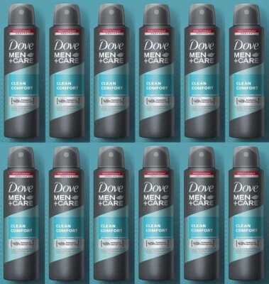 Dove Men + Care Clean Comfort Deodorant Spray 250 Ml 12 PACK - Image 1 of 4