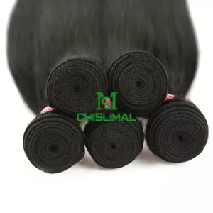 28" Long Professional Hair Extensions 50g Weft Weave Sew In Black Training Hair  - Picture 1 of 33