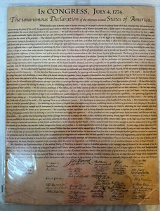 Declaration Of Independence Print 17” X 22” Jo-Ann Stores Inc. Hudson, Ohio NEW - Picture 1 of 8