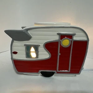 Scentsy Road Less Traveled Shasta Camper Warmer Red White Retired Travel Trailer - Picture 1 of 19