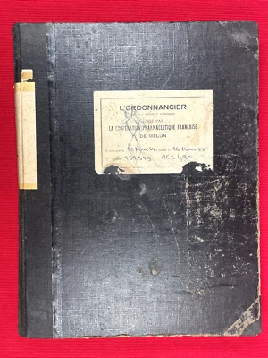 L’Ordonnancier dans Pharmacie et stérilisation, rare document manuscrit notes... - Photo 1/4