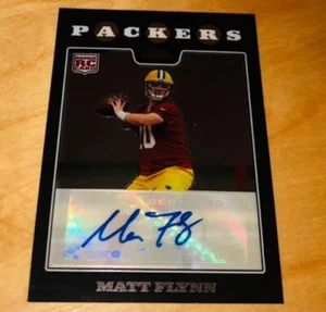 Matt Flynn 2008 Topps Chrome Signed Certified Rookie Card Auto RARE A - Picture 1 of 2