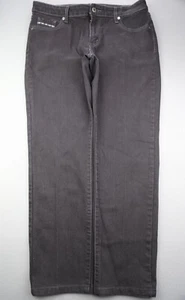 Pantalones de mezclilla ajustados para mujer Levi's 2013 de altura media negros bordados talla 14M (35x29) - Imagen 1 de 10