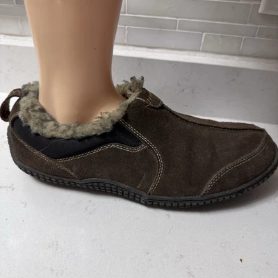 Clark’s Hombres Cuero Gamuza Zapatos Sin Cordones Zapatilla Forrada de Piel Sintética Talla 8 ¡EXCELENTE ESTADO USADO! Foto 1 de 4