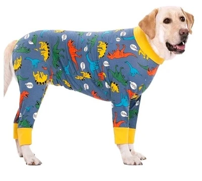 Dog Surgical Recovery Suit One Piece Dog Cone Alternative Dinosaur 5XL - Image 1 of 4
