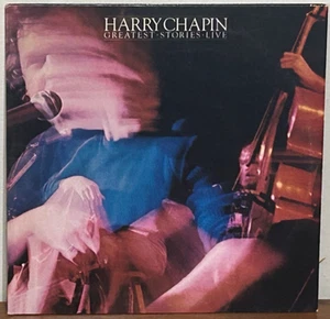 HARRY CHAPIN Greatest Stories Live 1976 ELEKTRA Folk Rock SSW DOUBLE LP VG+/EX - Picture 1 of 3
