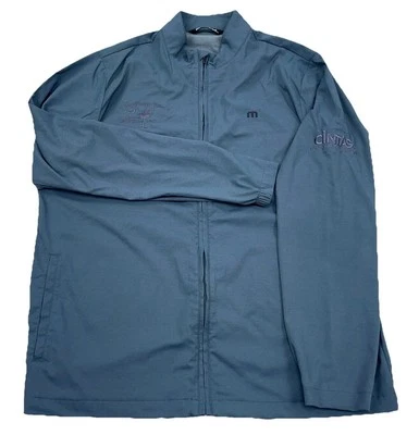 Chaqueta Travis Mathew Hombre XL Gris Cortavientos Cremallera Completa Rendimiento Golf Luz Foto 1 de 4