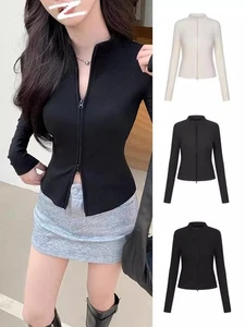 Jacket Women's Knitted Cardigan Top - Picture 1 of 27