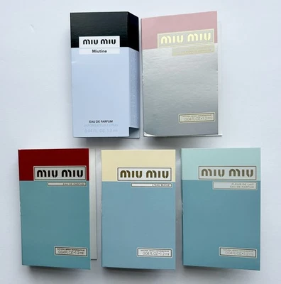Juego de 4 frascos de spray de muestra de colección de perfumes Miu Miu Foto 1 de 3