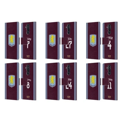 ASTON VILLA FOOTBALL CLUB 2024/25 CREST PLAYER KIT LEATHER BOOK CASE FOR NOKIA - Image 1 of 4