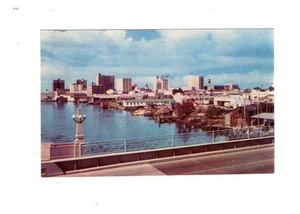 Tampa, Florida City Skyline Of Downtown anni '50 cromato - Foto 1 di 2