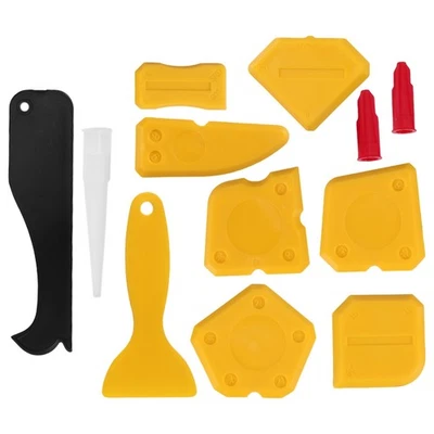 12 Pieces Caulking Tool Kit Silicone Sealant Finishing Tool Grout Scraper7249 - Image 1 of 4