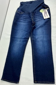 S.O.N.G Maternity Jeans XL Slim Leg Over Belly Ankle Length Blue Curvy Fit - Picture 1 of 6