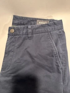 Bonobos Pants Mens Blue Nylon Outer Straight Khakis Chino Slacks 33x34 - Picture 1 of 9
