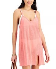 Miken Clothing Animal Print Cover-up Dress In Tea Rose Pink