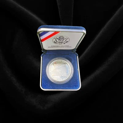 1987-S Constitution Silver Dollar – Proof – 200th Anniversary Coin - Image 1 of 4