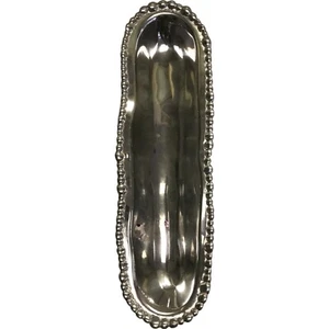 Beatriz Ball 5967 Organic Pearl Cracker Decorative Silver Tray Handcrafted - Picture 1 of 7