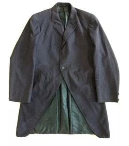 VTG LATE 1800S HAND TAILORED UNBRANDED MENS WOOL FROCK TOP COAT SZ 35 TOMBSTONE  - Picture 1 of 10